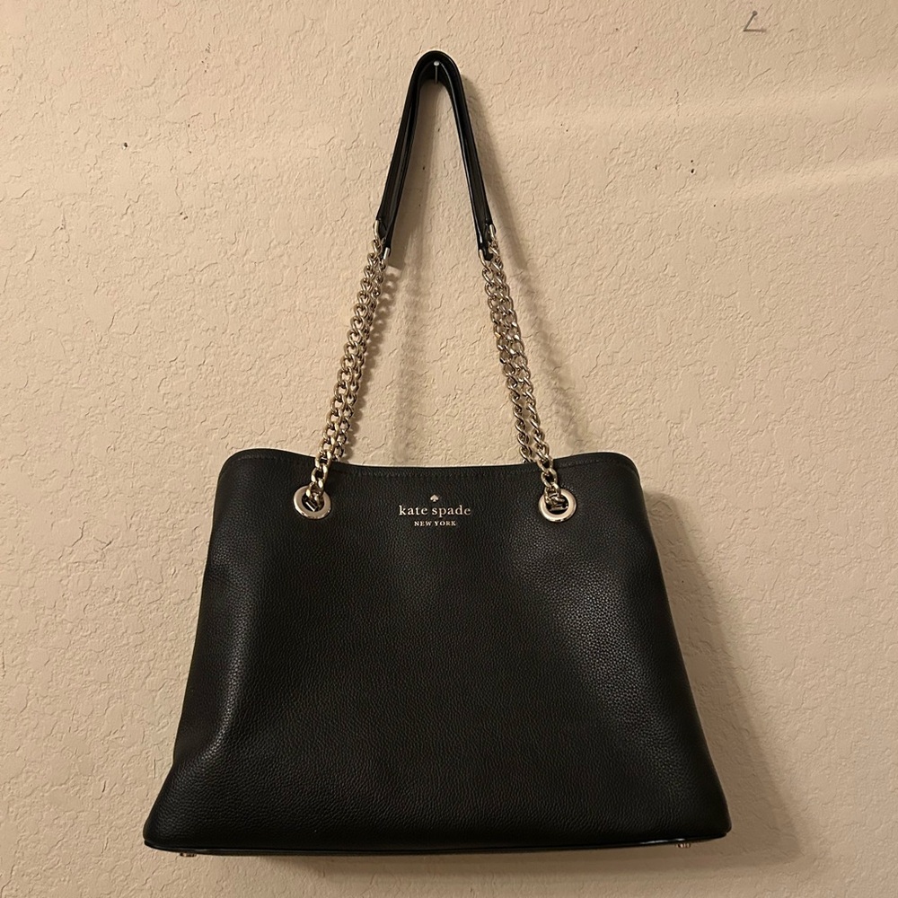 Kate Spade Black Shoulder Bag with Chain Straps